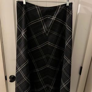 Retro blue ankle length skirt